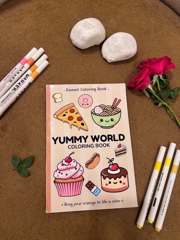 Yummy World Coloring Book for Kids, Teens and Adults